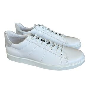 ECCO Men's Soft 60 White Lace Up Sneakers 13-13.5